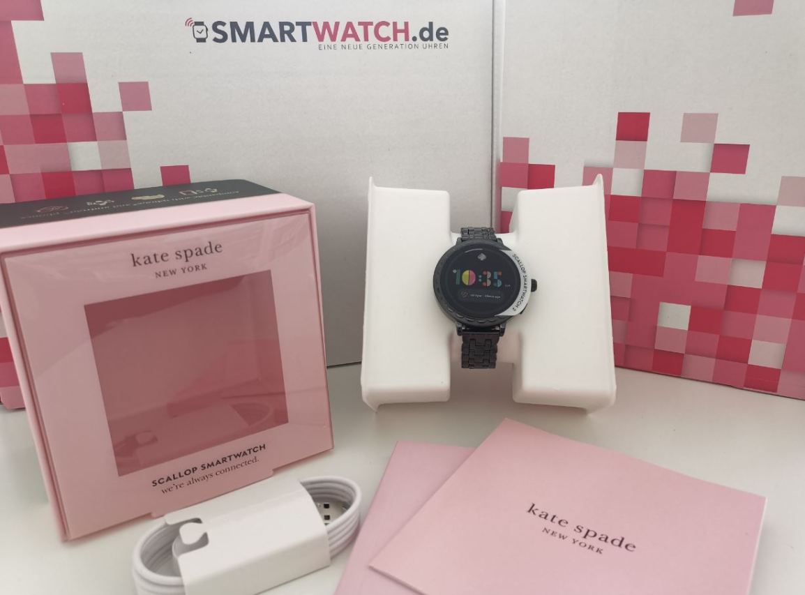 kate spade scallop 2 smartwatch test lieferumfang