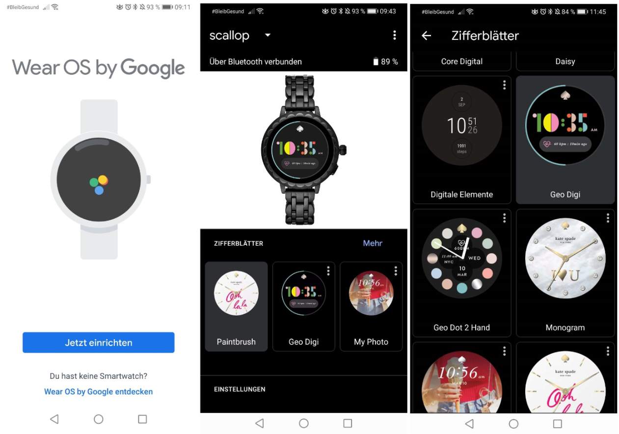 kate spade scallop 2 smartwatch test wear os app