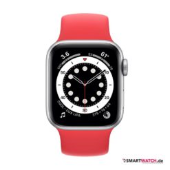 apple-watch-series-6-40-mm-silber-edelstahl-rot-silikonarmband