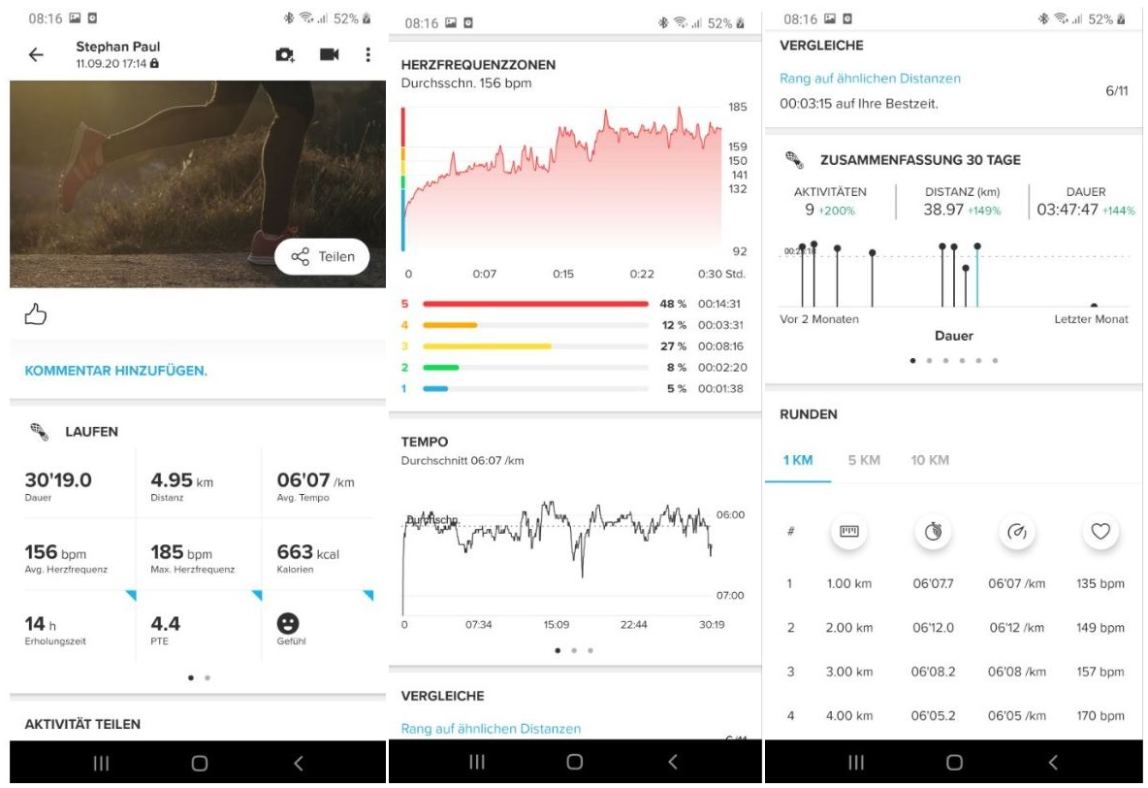 suunto 3 fitness uhr test app auswertung laufen