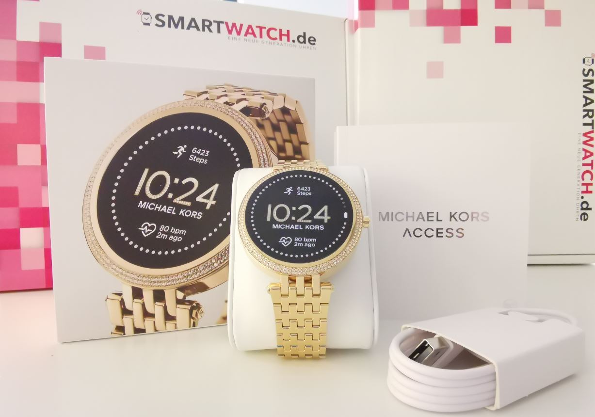 michael kors darci gen 5e smartwatch test lieferumfang