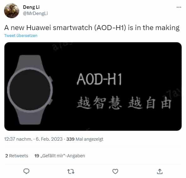 leak huawei smartwatch 2023