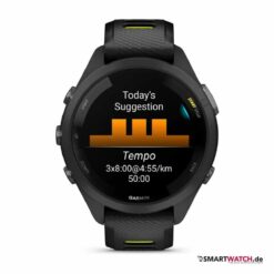 garmin forerunner 265s schwarz zitronengelb