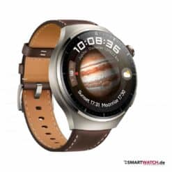 huawei watch 4 pro silber braun lederband